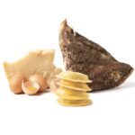 Raviolo ripieno di carbonara (uova, guanciale e formaggio)
