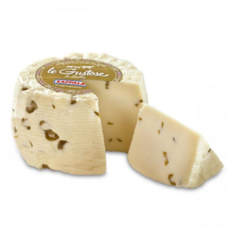 Zappalà Caciotta with Green Olives 2 kg – fresh cheese with green olives