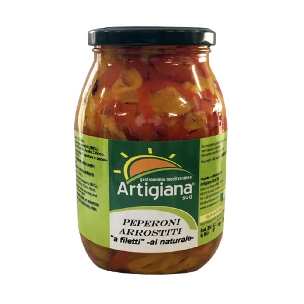Peperoni arrostiti Artigiana Sud peperoni arrostiti 800g - immagine 1