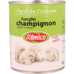 Funghi champignon D’Amico 400 g – vasetto con funghi conservati