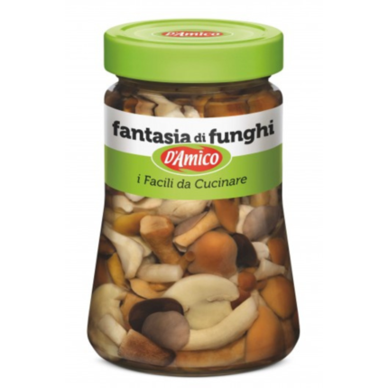 D’Amico Funghi Fantasia 470 g – Mix di funghi lessati al naturale