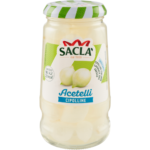 Saclà Cipolline Sottaceto 300 g – Cipolline Croccanti in Aceto di Vino