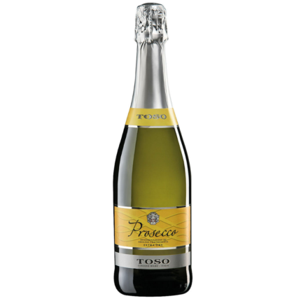 Bottiglia Toso Prosecco DOC 75 cl – etichetta e spumante