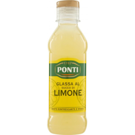 Ponti Glassa al Succo di Limone 220g – glassa cremosa con succo di limone italiano