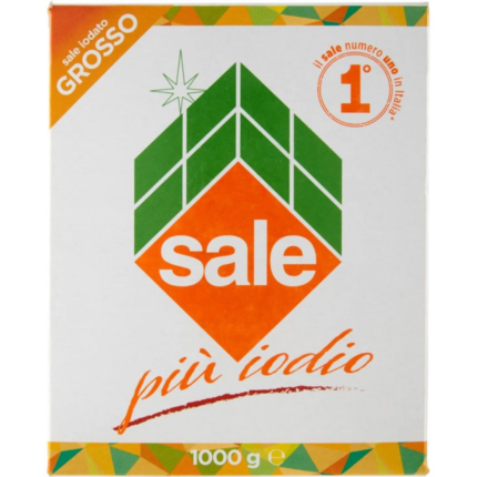 Italkali Sale di Sicilia Iodato Grosso 1 kg – cristalli naturali di sale iodato