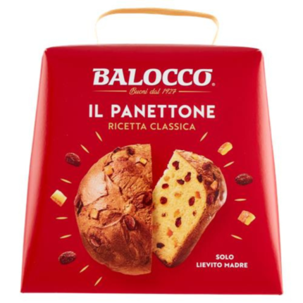 Balocco Classic Panettone packaged – High-quality traditional Italian panettone
