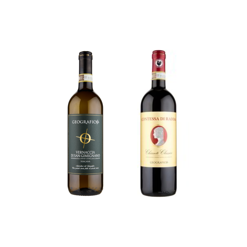 fedvcdvced Geographical – Toscana DOCG x 2 in wooden case - Image 1