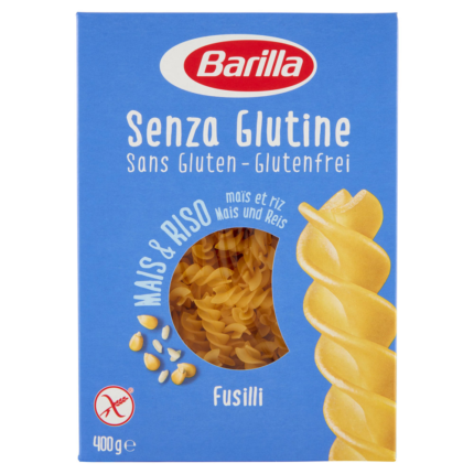 Barilla Fusilli Senza Glutine 400 g – pasta corta a spirale senza glutine