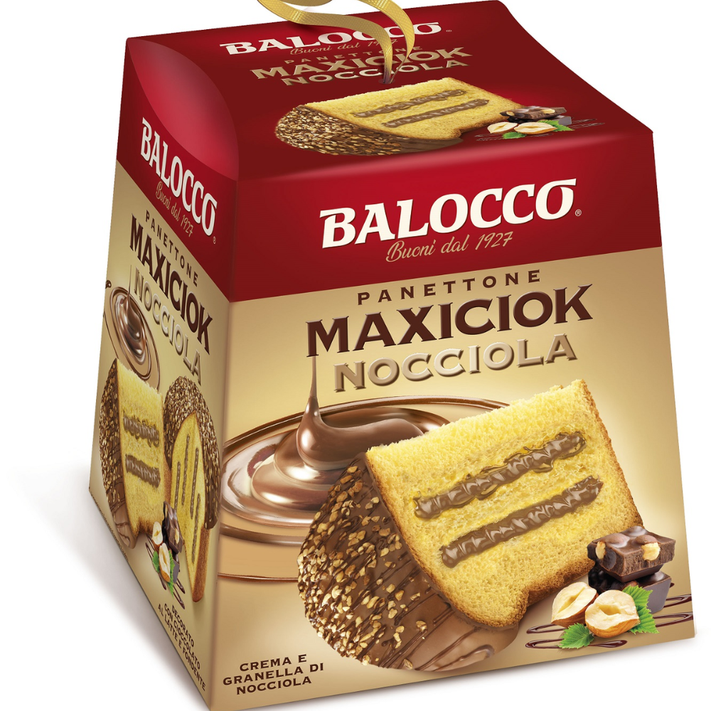8888 Balocco Maxiciok Hazelnut Panettone 800g - Image 1
