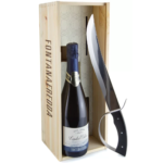 Fontanafredda brut 24 mesi Limited Edition con Sciabola in Cassetta di Legno 75cl