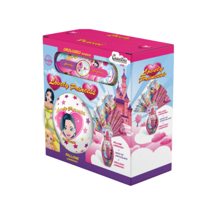 Lovely Princess Easter Egg 200g with balloon and clock included