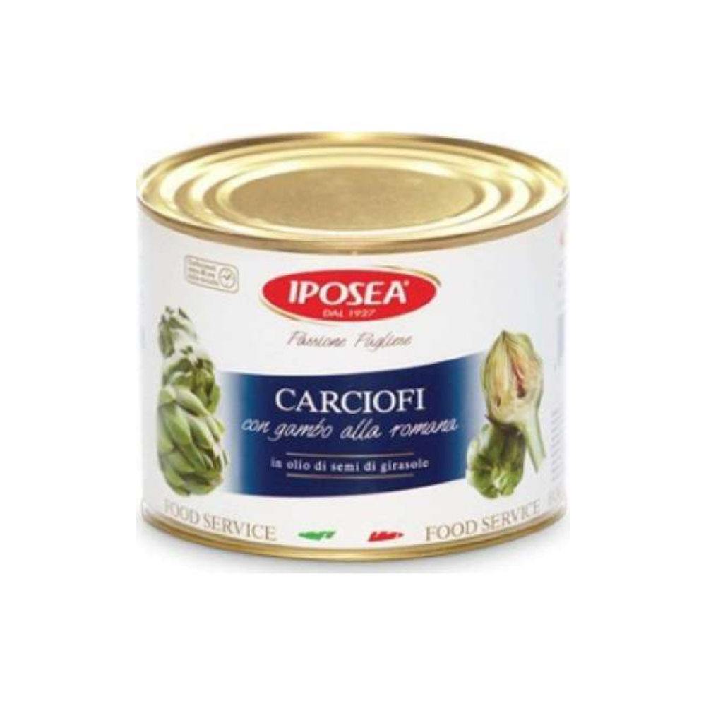 iposea Iposea artichokes with stem in oil 1.9kg - Image 1