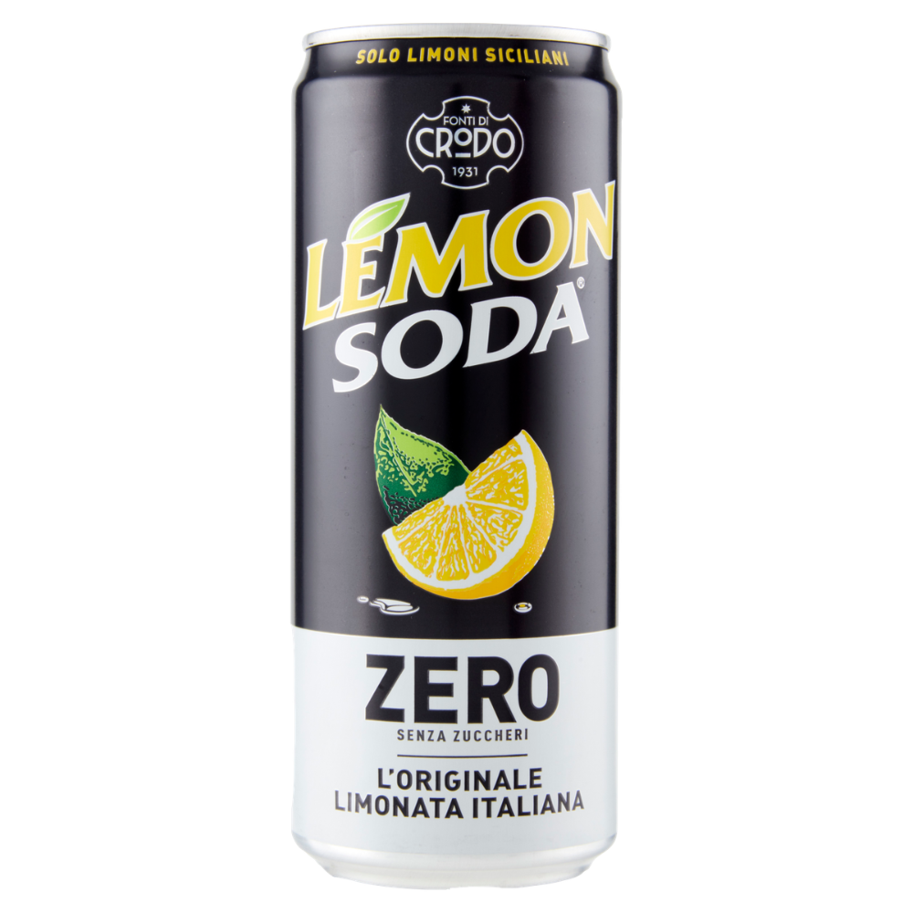 lemon soda zero Lemon Soda Zero – The Original Italian Sugar-Free Lemonade 33cl - Image 1